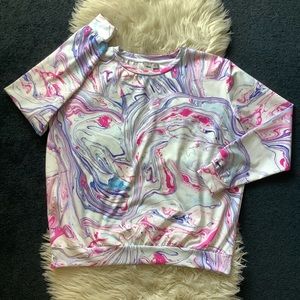 🌼BOGO🌼Sweater ASOS marble dye tie dye crew neck sweater L